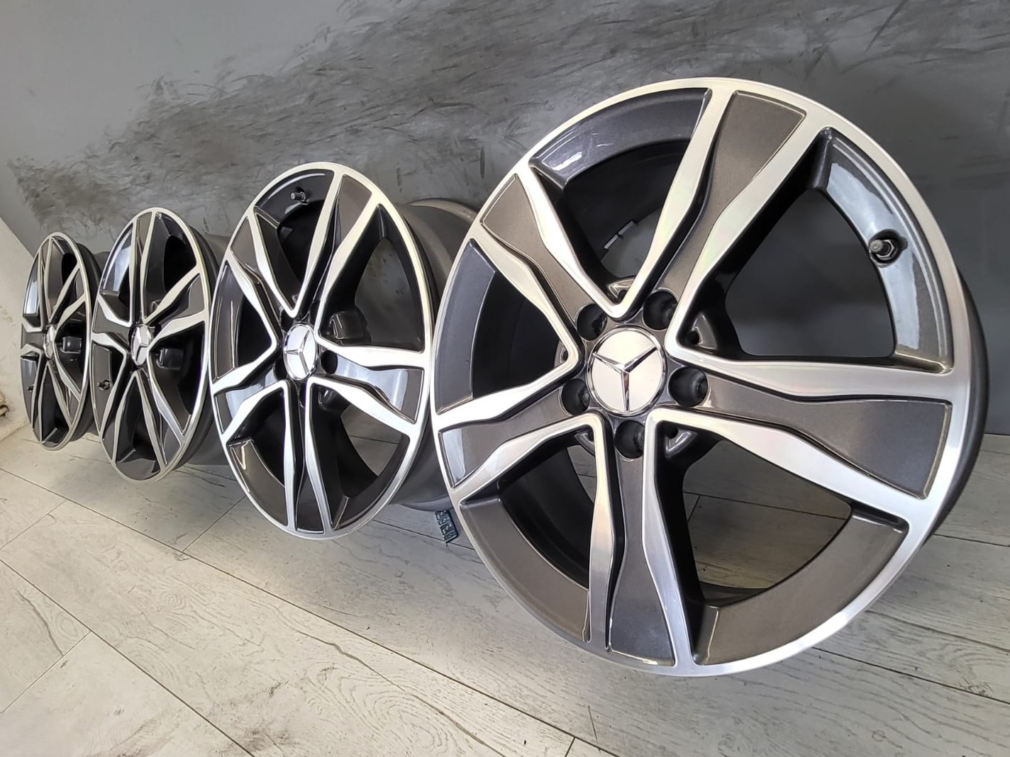 Jante Bicolore Mercedes 5x112 R17 C-Class (W205), A, B, E-Class; VW; Audi;Skoda;Seat - imagine 7